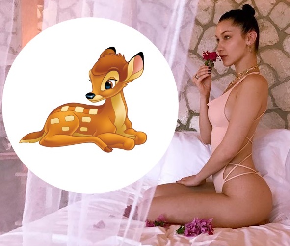 インスタグラム上でセレブが行う新たなポーズは「バンビポーズ」