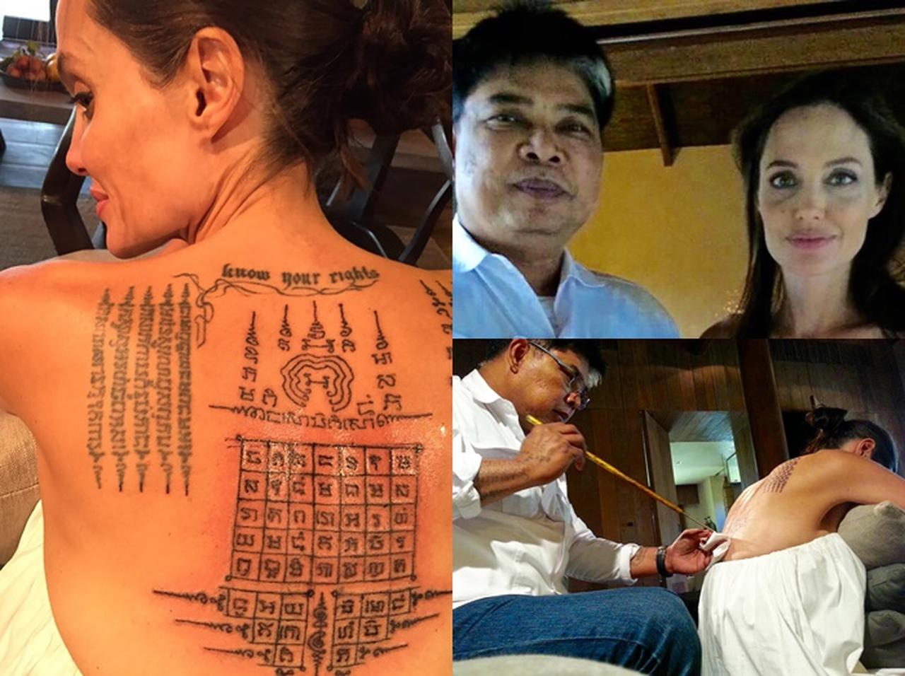 【貴重写真】アンジェリーナ・ジョリーが離婚直前に入れた「運命を変える」タトゥー