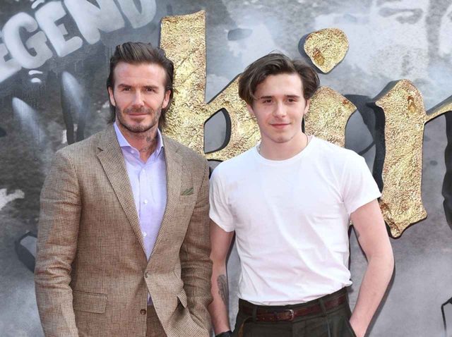 ベッカム家「熟練イケメンの父」と「新米イケメンの息子」が並んでダブルイケメンオーラ