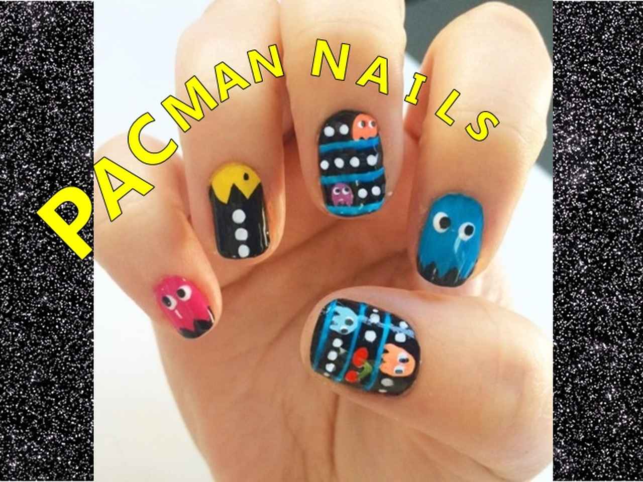 懐かしのゲーム、パックマンをモチーフにしたネイルがトレンドに