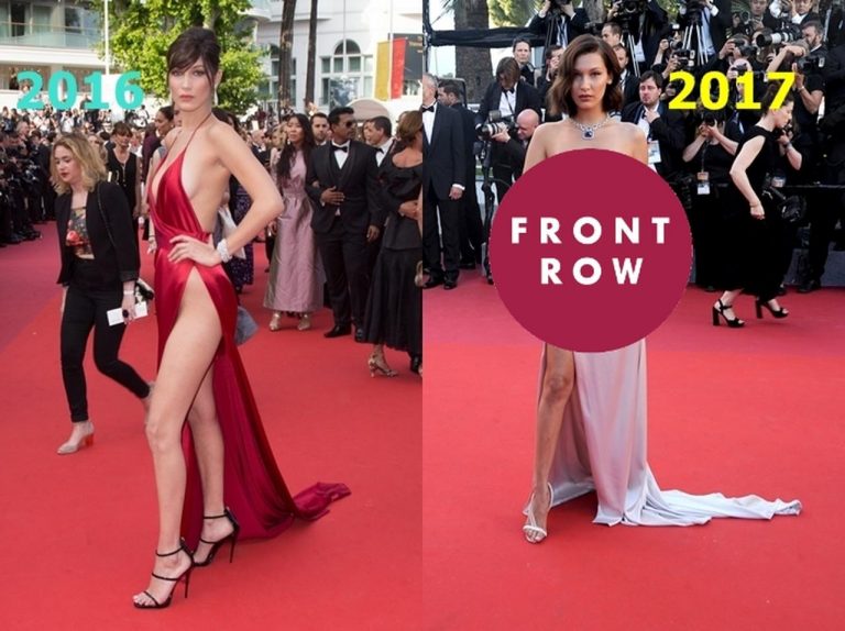 超セクシーなドレス姿のベラ・ハディッドをカンヌ映画祭で激写！途中ハプニングも!?