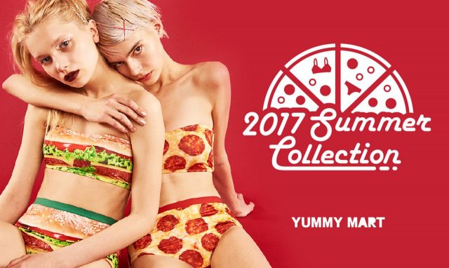 アメリカンなピザやバーガープリント！ランジェリーブランドYUMMY MARTが新作発売