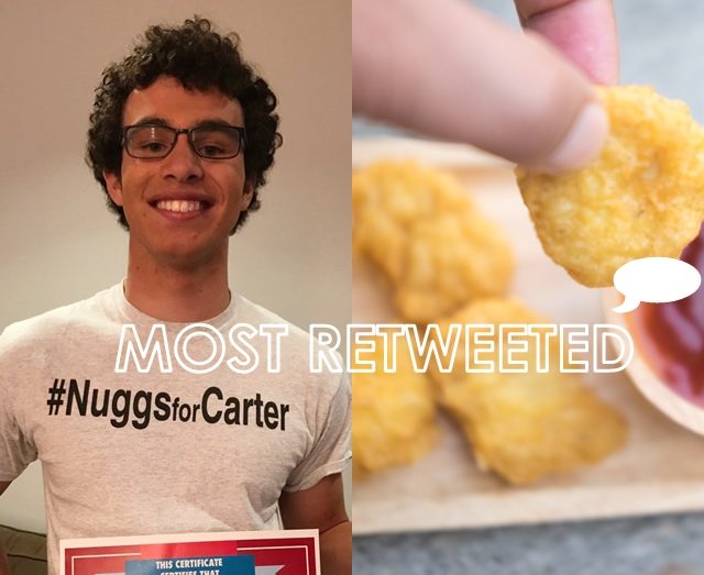 ナゲットを愛する16歳のツイートが「ツイッター最多RT」に！前1位のセレブも反応