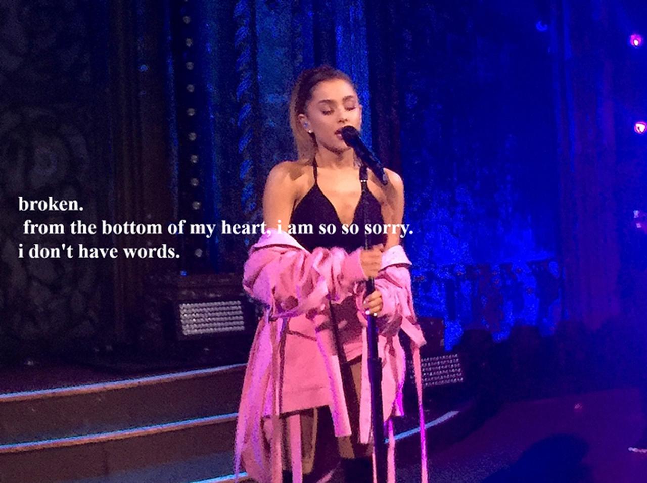 アリアナ・グランデ、公演での爆発事件を受け「言葉もない」