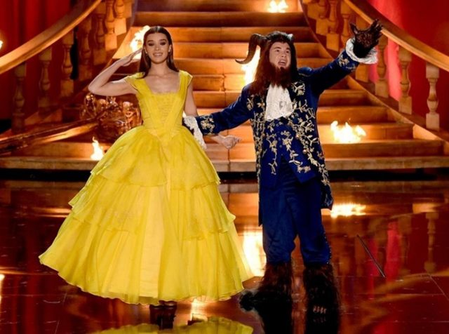 エマ・ワトソンも興奮！MTV授賞式で本格『美女と野獣』パロディ