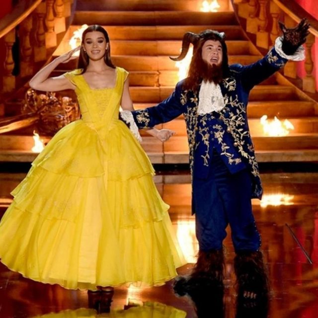 エマ・ワトソンも興奮！MTV授賞式で本格『美女と野獣』パロディ