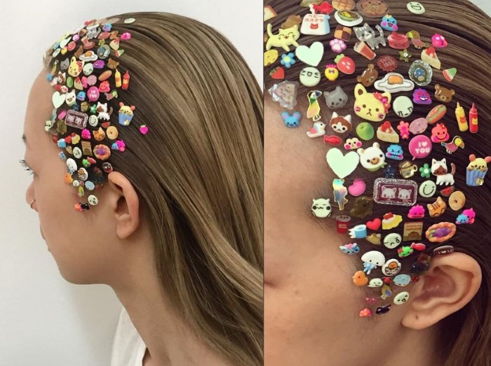 懐かしの「ぷくぷくシール」が、NYで革新的ヘアとして注目を浴びている