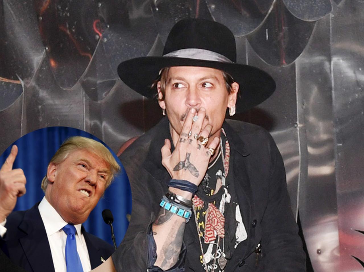 「トランプ暗殺」ジョークにホワイトハウスが反応、ジョニデが謝罪