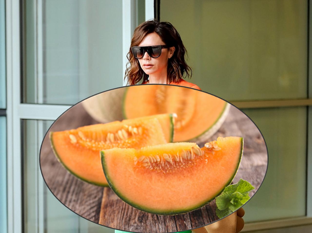 ヴィクトリア・ベッカムのコーデがまるで夕張メロン!