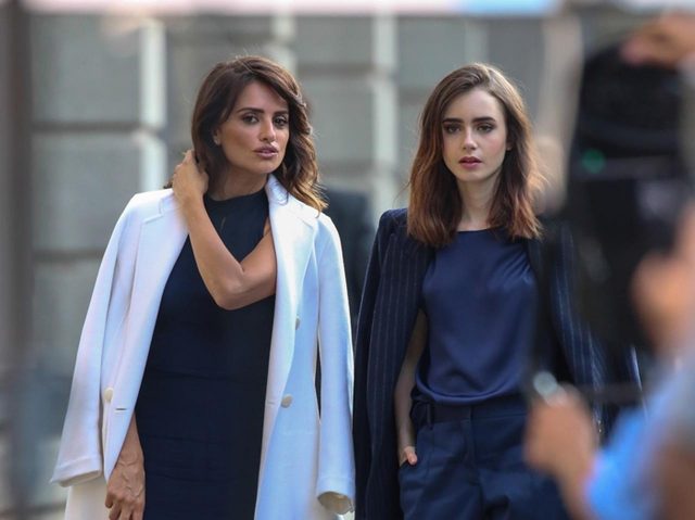 意外な2人組リリー・コリンズ＆ペネロペ・クルスが撮影！一体何の撮影？