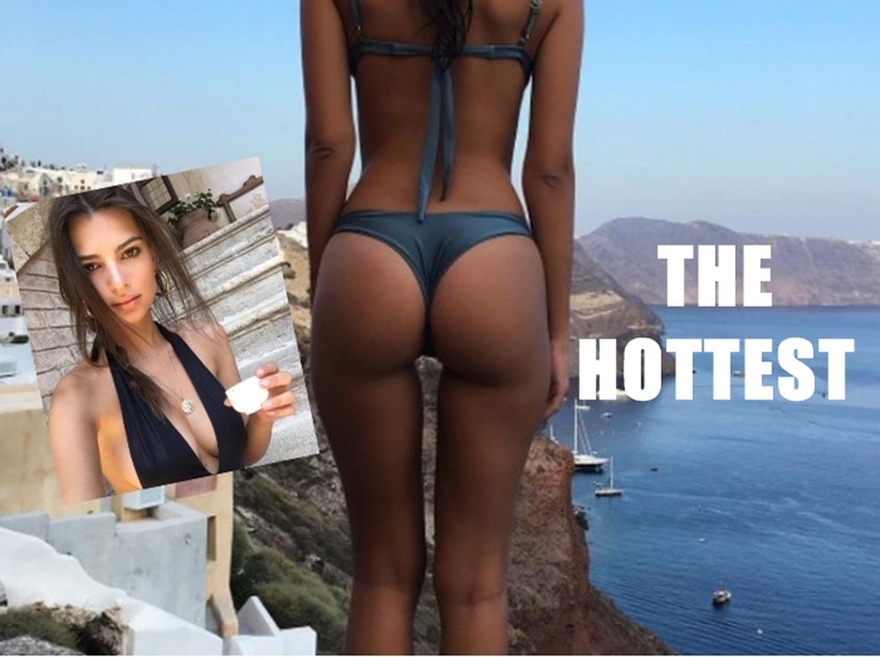 神ボディ！ エミリー・ラタコウスキーの美尻を友人がムギュッとわしづかみ