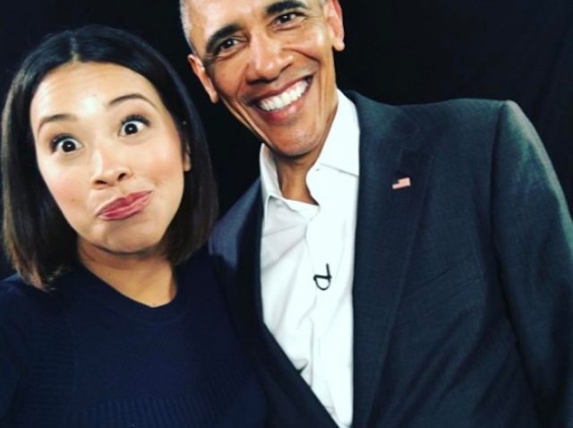 オバマ氏と対面したジーナ・ロドリゲス、大興奮で思わずセルフィー