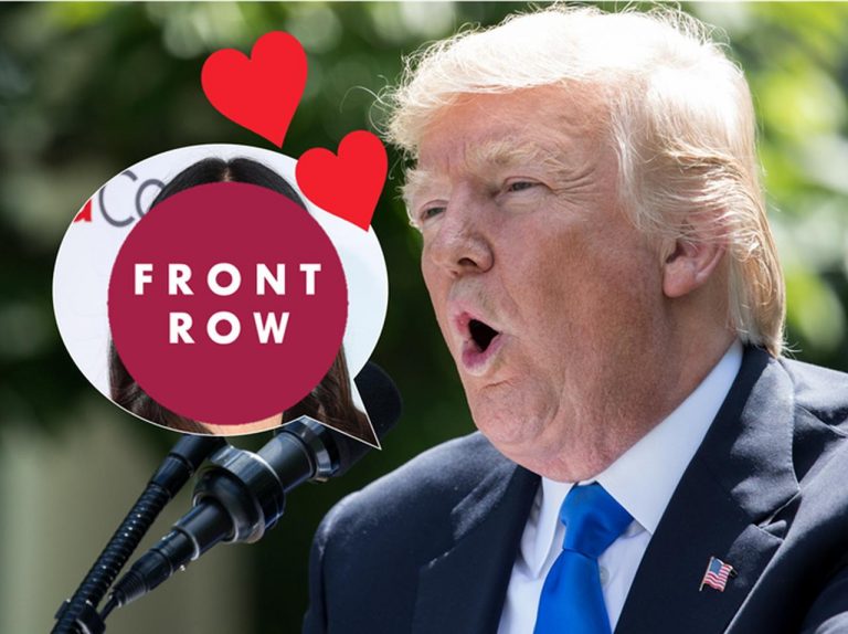 トランプ米大統領、強引にデートに誘った相手はサルマ・ハエック