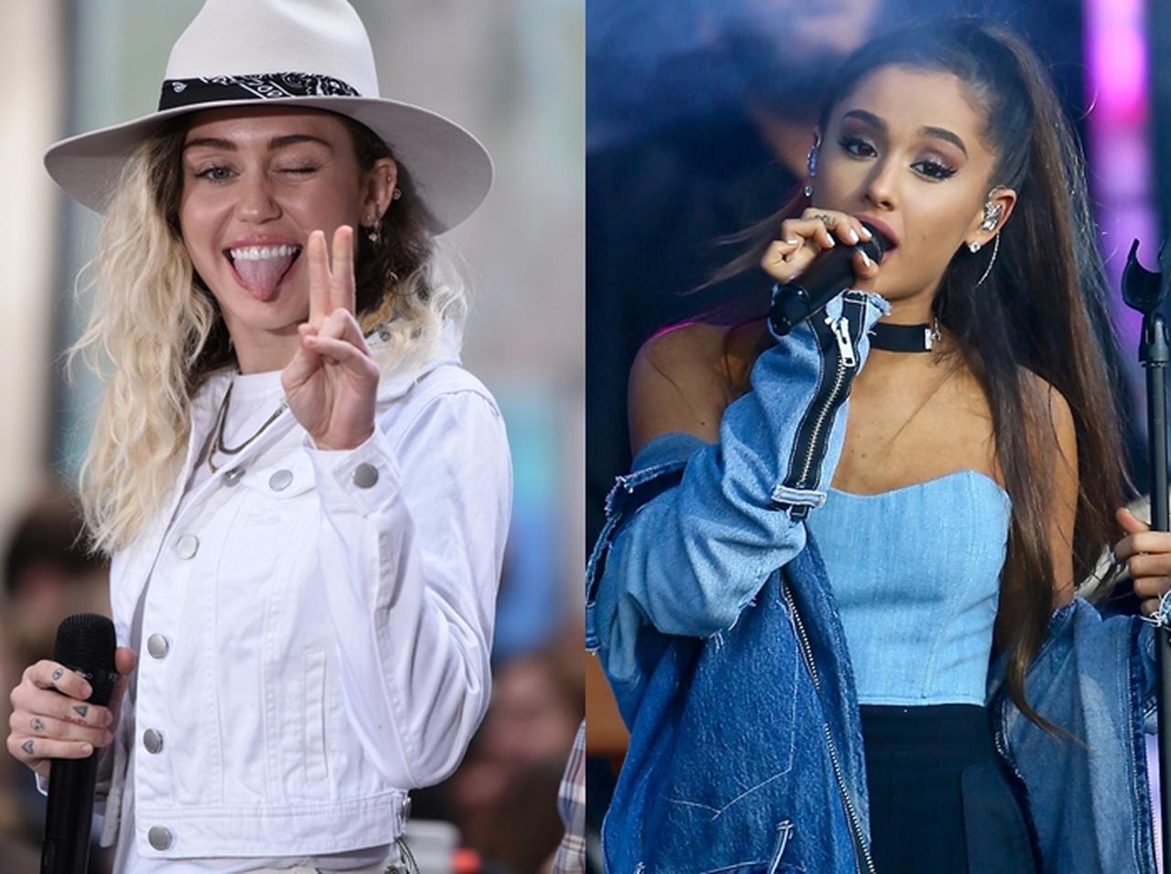 アリアナ・グランデ&マイリー・サイラス、あの曲を披露し固い絆を見せ付ける