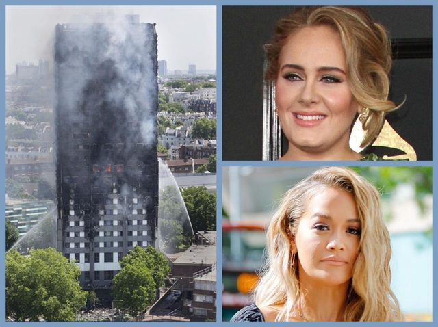 グラミー賞歌手アデルも現場へ　ロンドン高層住宅火災の被害者たちにセレブが支援の手