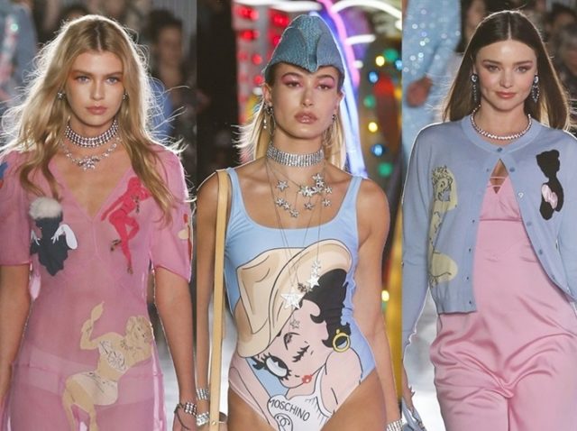 モスキーノのリゾートコレクションに豪華セレブが多数出演