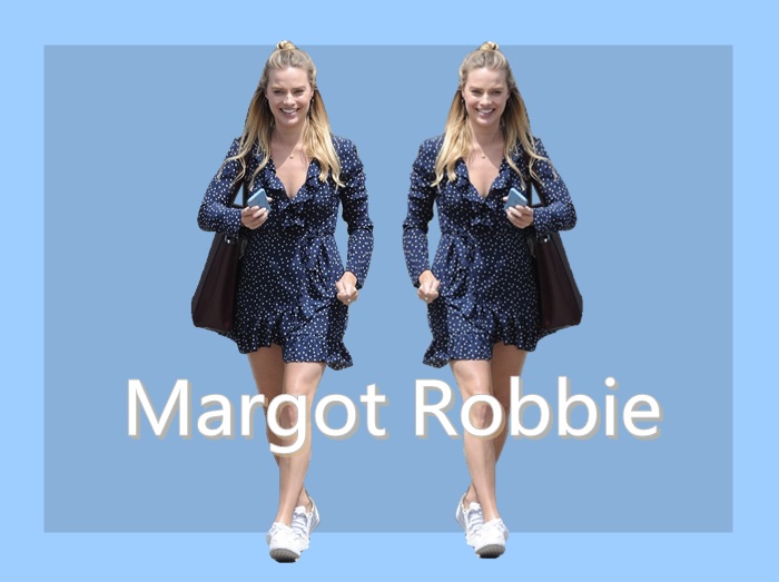 女優マーゴット・ロビーに学ぶ、大人可愛いワンピース・コーディネート