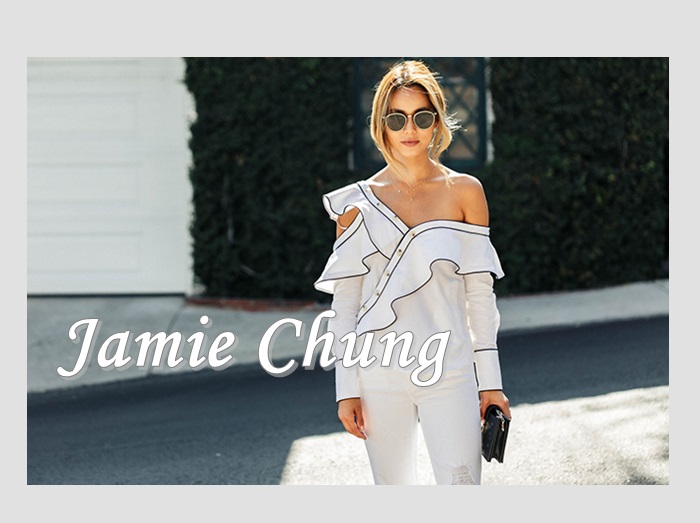 ジェイミー・チャンが魅せるドラマチックなオールホワイトスタイル