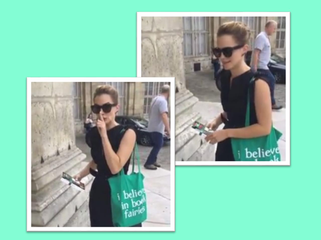 『美女と野獣』エマ・ワトソン、今度はパリで「優しいイタズラ」を決行！