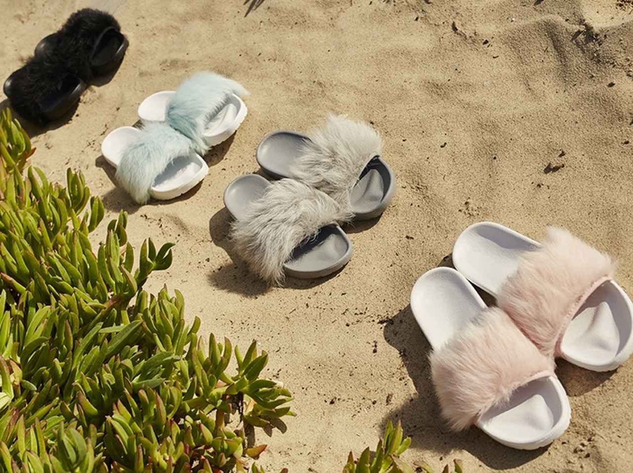 UGG®からラグジュアリーなファーが付いたイットサンダルが新登場
