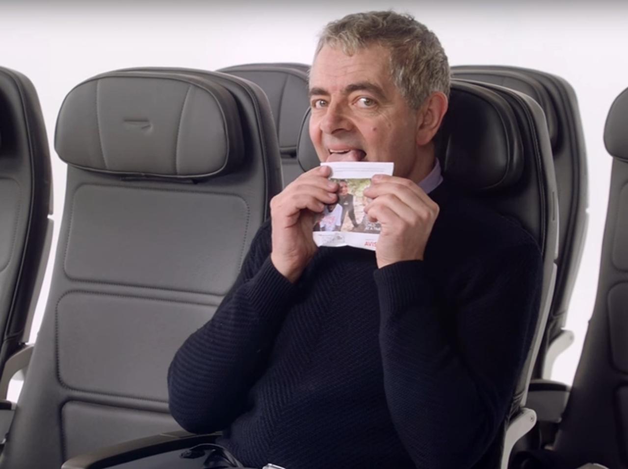 英航空会社、安全ビデオに『ミスター・ビーン』やオスカー俳優らを起用