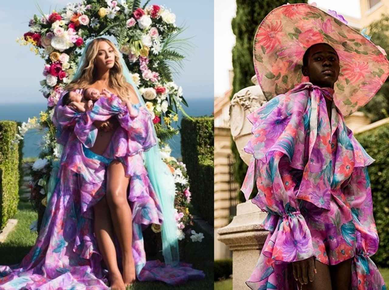 ビヨンセが双子公開写真で着ていたドレスにまつわる裏話