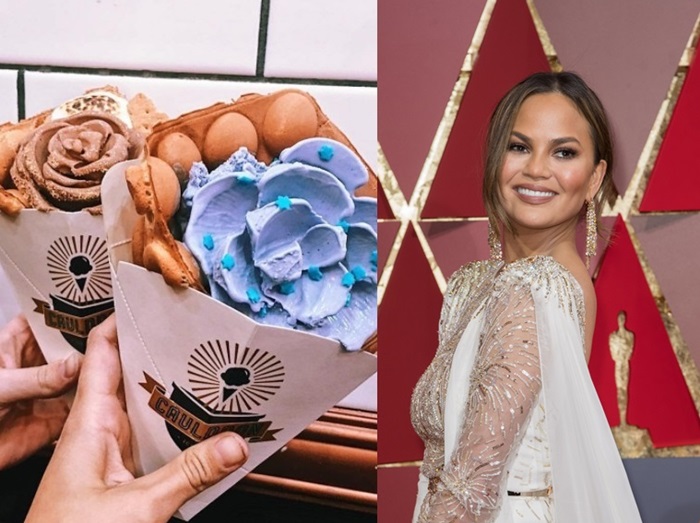 トレンドのローズ型アイスにクリッシー・テイゲンが辛口ツッコミ