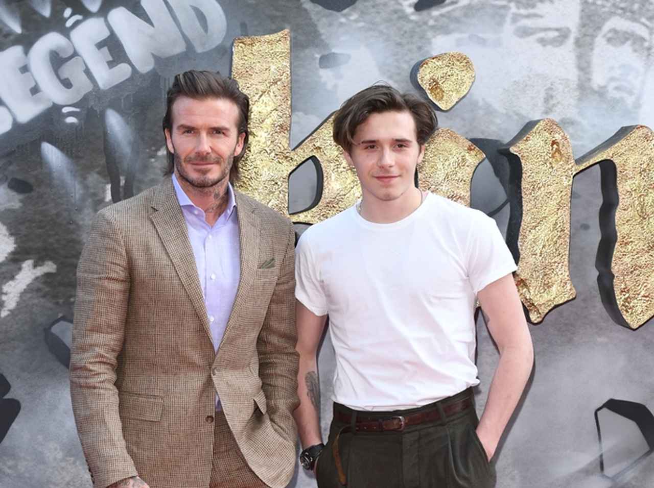 ベッカムのタトゥー好きが息子に遺伝、長男が今度は2個連続でタトゥーをゲット