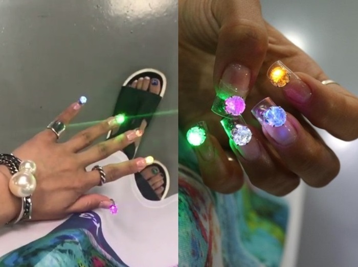 暗闇でも光って誰よりも目立つ!驚きの「LEDネイル」が登場