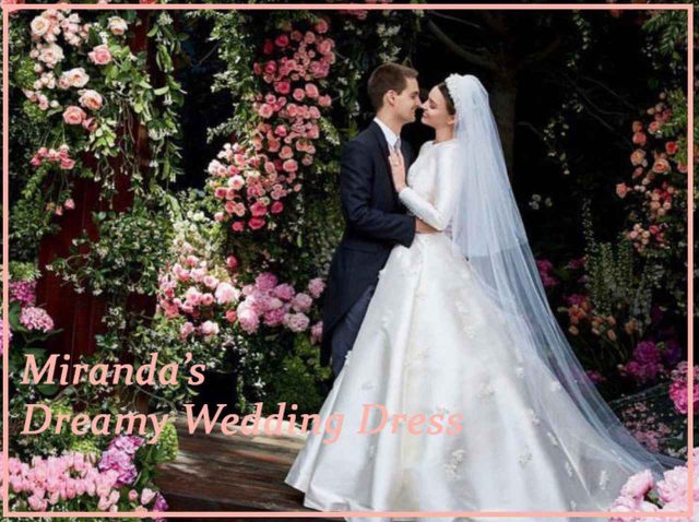 ミランダ・カー、人生2度目のウェディングドレス姿がまるでプリンセス