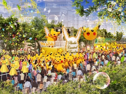 日本初『Pokémon GOイベント』開催！100匹のピカチュウが大量発生
