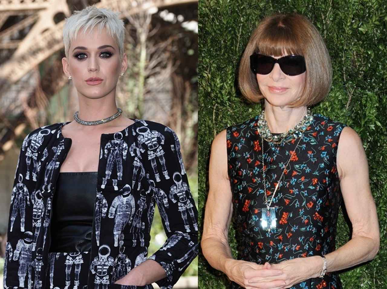 米VOGUE編集長アナ・ウィンター、ケイティの曲にノリノリで踊りまくる