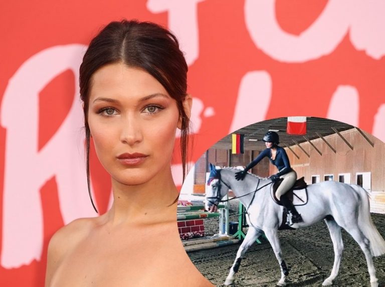 実はオリンピックを目指していた!ベラ・ハディッドの乗馬姿が華麗