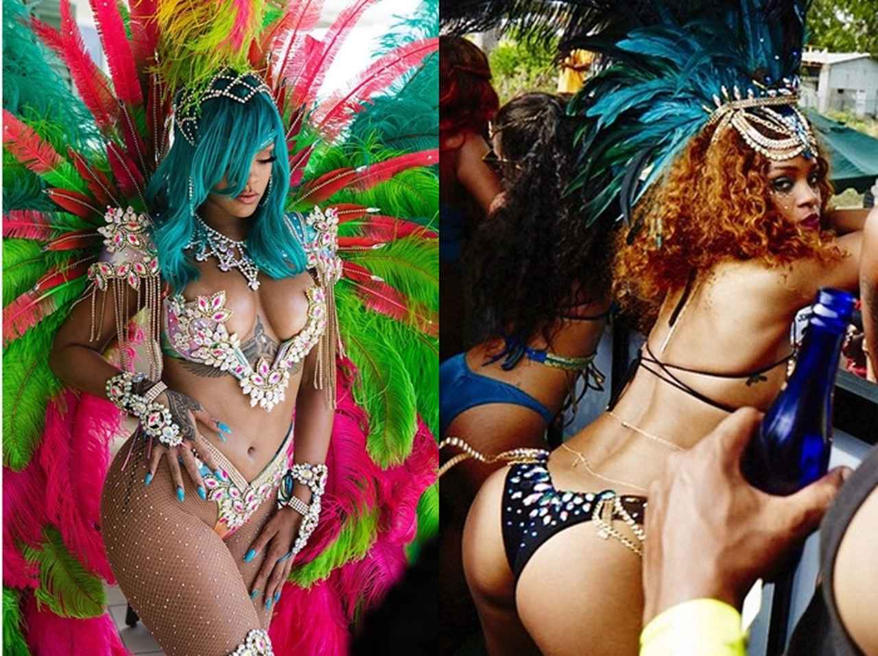 リアーナ、地元のカーニバルの衣装が際どすぎてR15指定