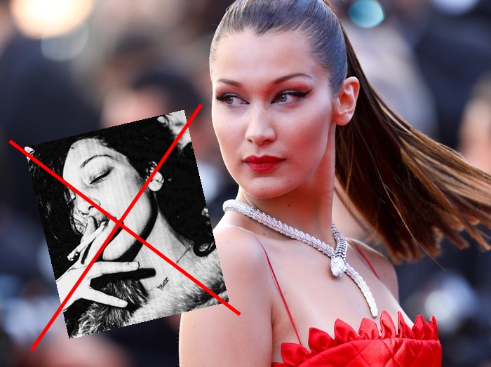 20歳ベラ・ハディッド、タバコをやめるとインスタグラムで宣言