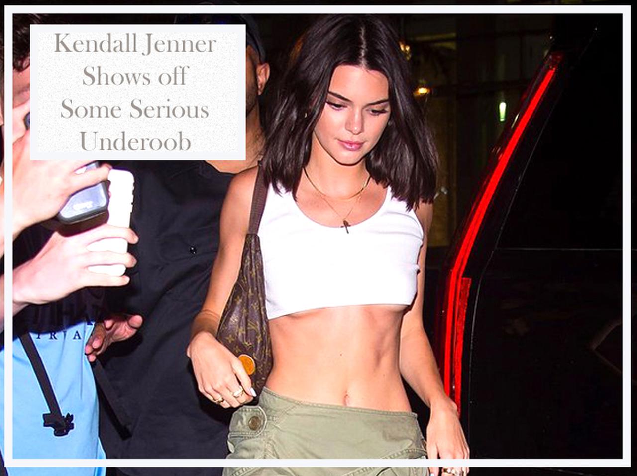 モデルのケンダル・ジェンナー、「バージスライン」丸見えの格好で女友達と夜遊び