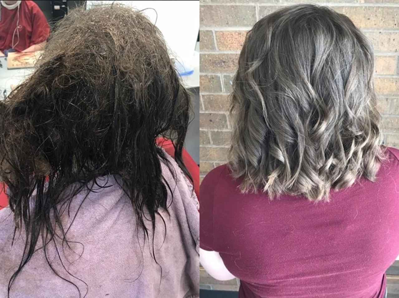 うつ病の少女が美容室へ、クシすらも通らなかった髪を13時間かけて綺麗に