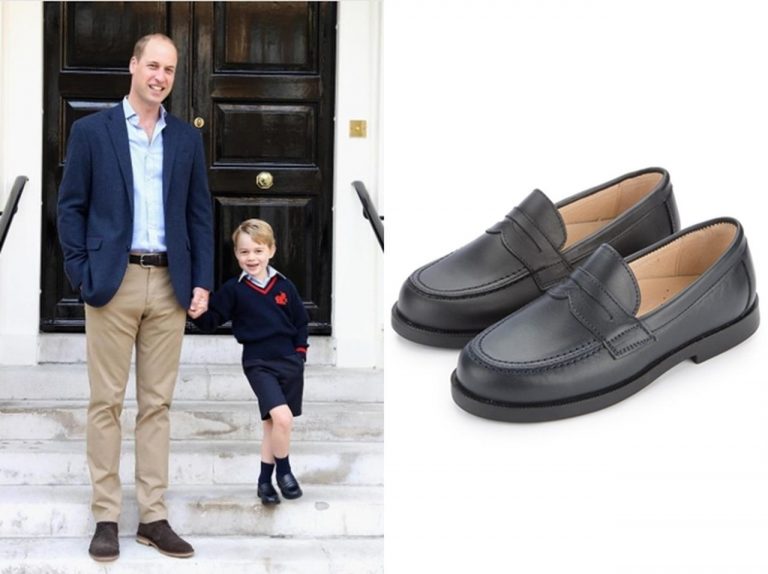 英ジョージ王子が初登校時に履いていた通学靴はネット通販で5900円