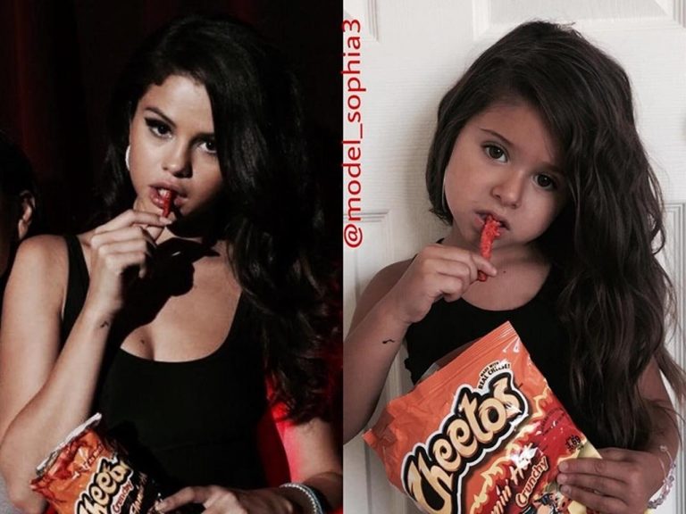 大好きなセレーナ・ゴメスの真似をする4歳の女の子にメロメロ