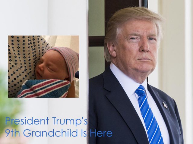 米ドナルド・トランプ大統領が9人の孫のおじいちゃんに