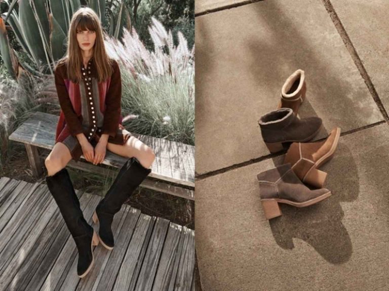 UGGの新作ブーツは、太めヒールブーツ