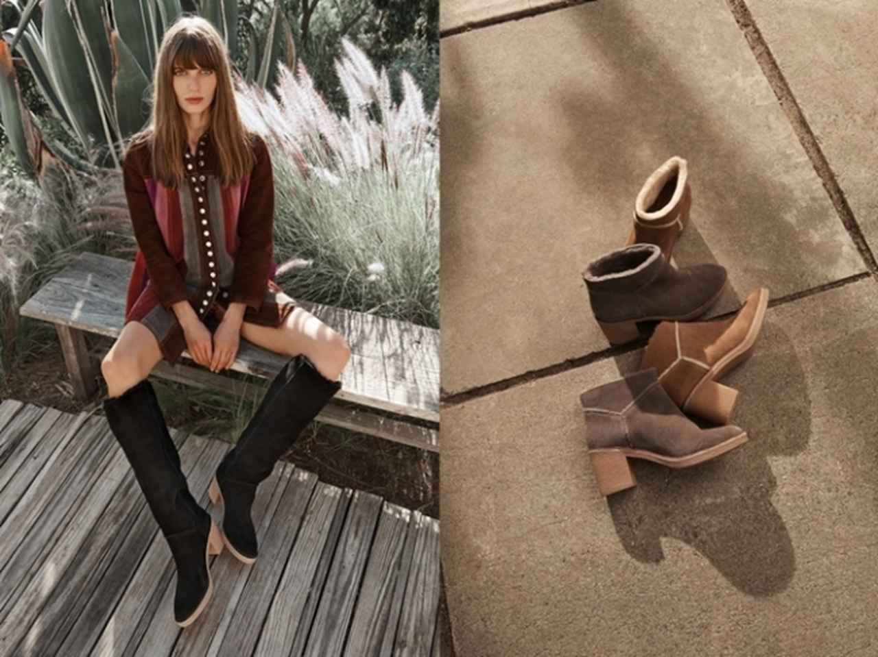 UGGの新作ブーツは、太めヒールブーツ