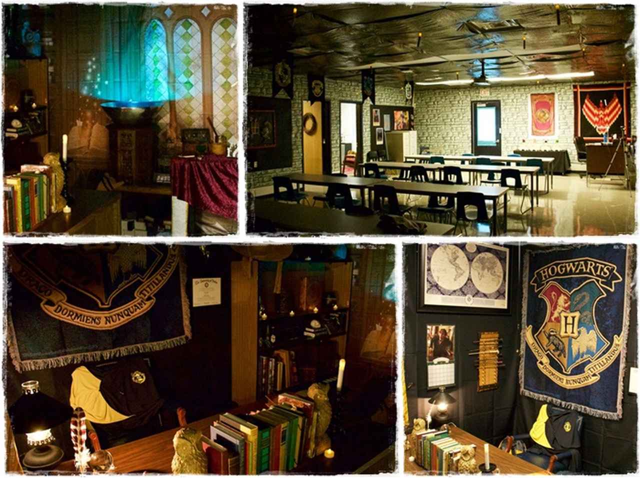 中学校の先生が70時間かけて「ホグワーツ魔法学校」に教室を改造