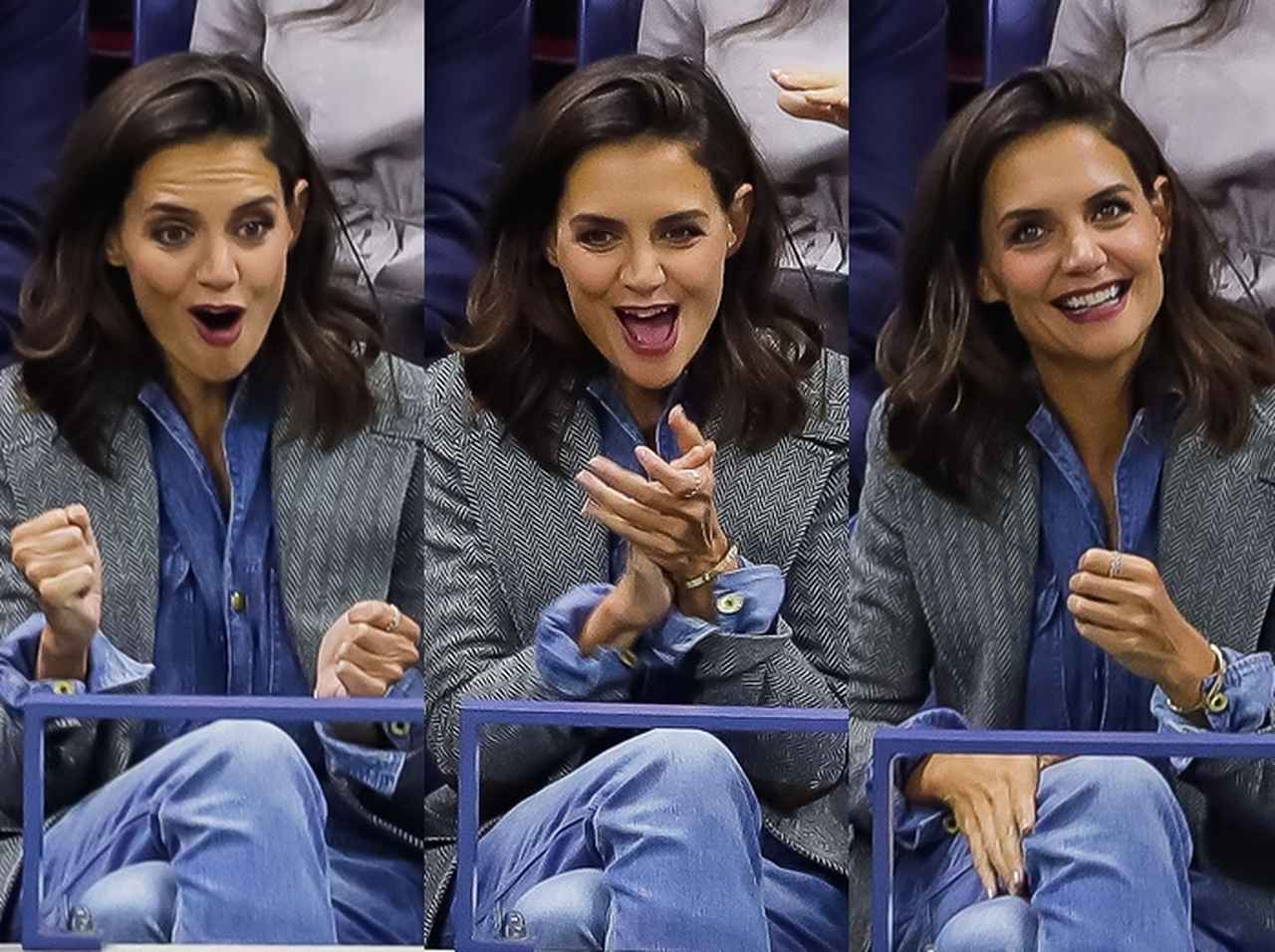 ケイティ・ホームズが一喜一憂して見ているものは?