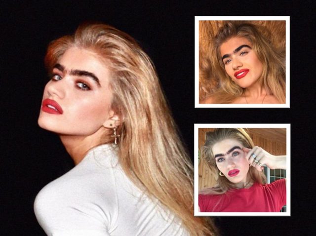 「一本眉のモデル」の美学に拍手喝采、「やめるつもりはない」