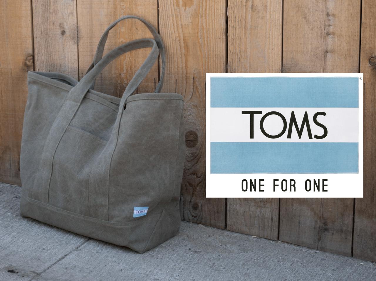 セレブ愛用ブランドTOMS(トムス)より、新作トートバッグをプレゼント!