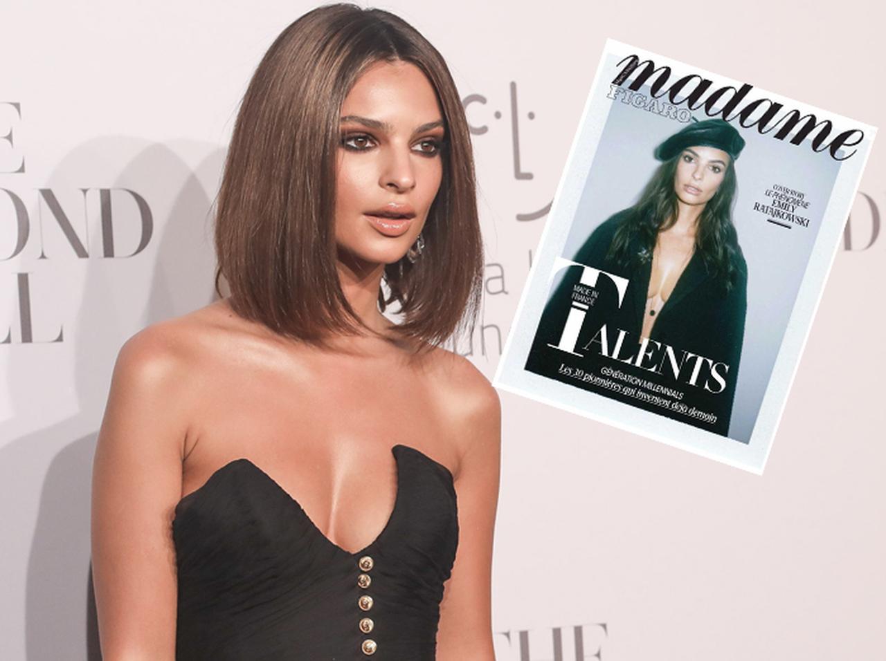 神ボディのエミリー・ラタコウスキー、バストと唇を画像修正されたと公開クレーム