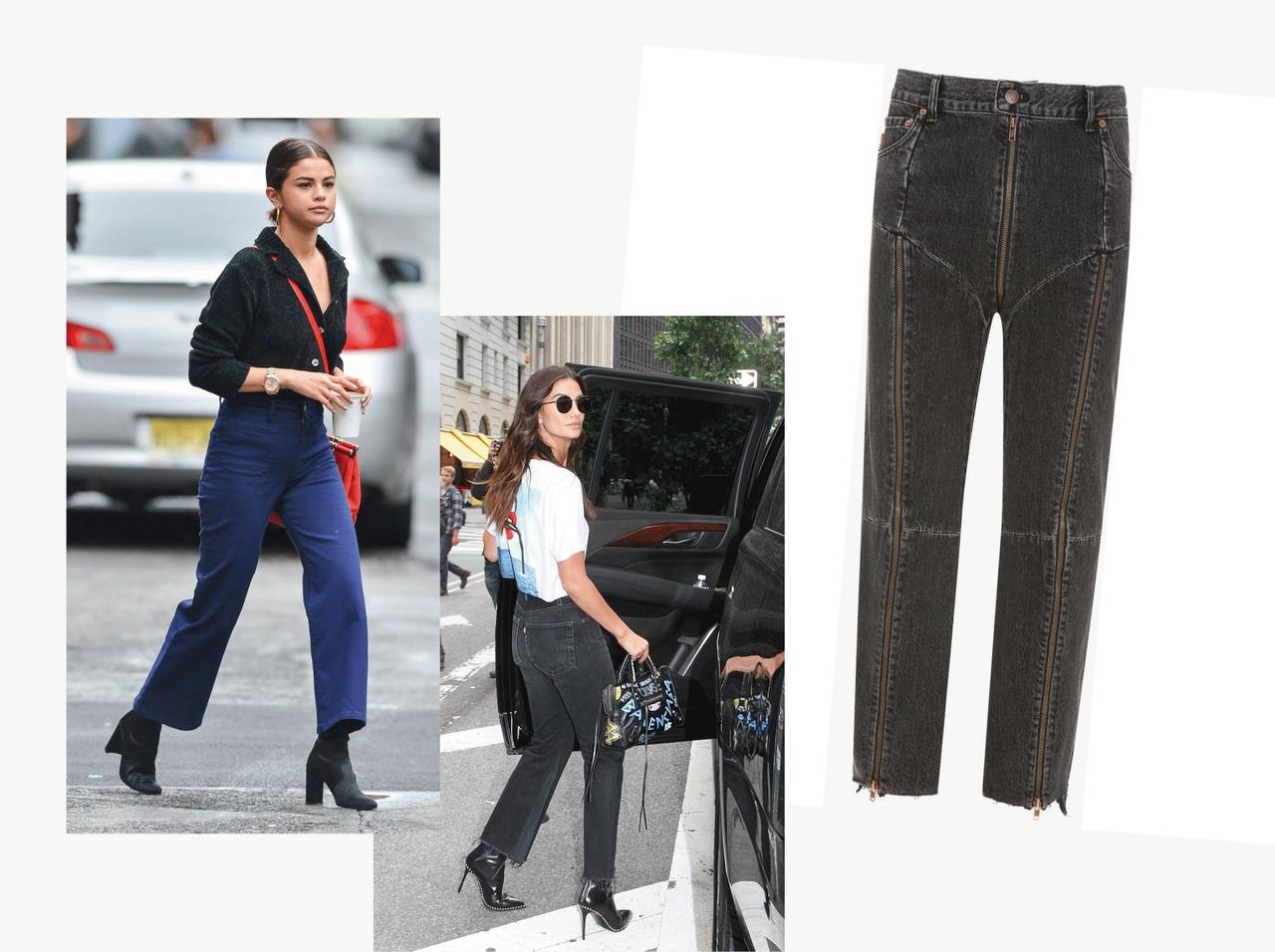 セレブに学ぶ、秋の最新デニムは「ハイライズ・ストレート・クロップト」!