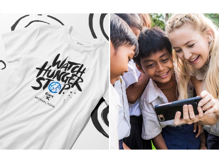 マイケル・コースが世界飢餓撲滅キャンペーンを展開、Ｔシャツ無料配布も！