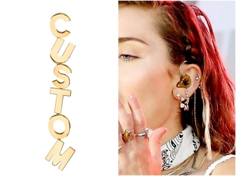 マイリー・サイラスなどが愛用する「恋人の名前」入りピアスはこのブランド